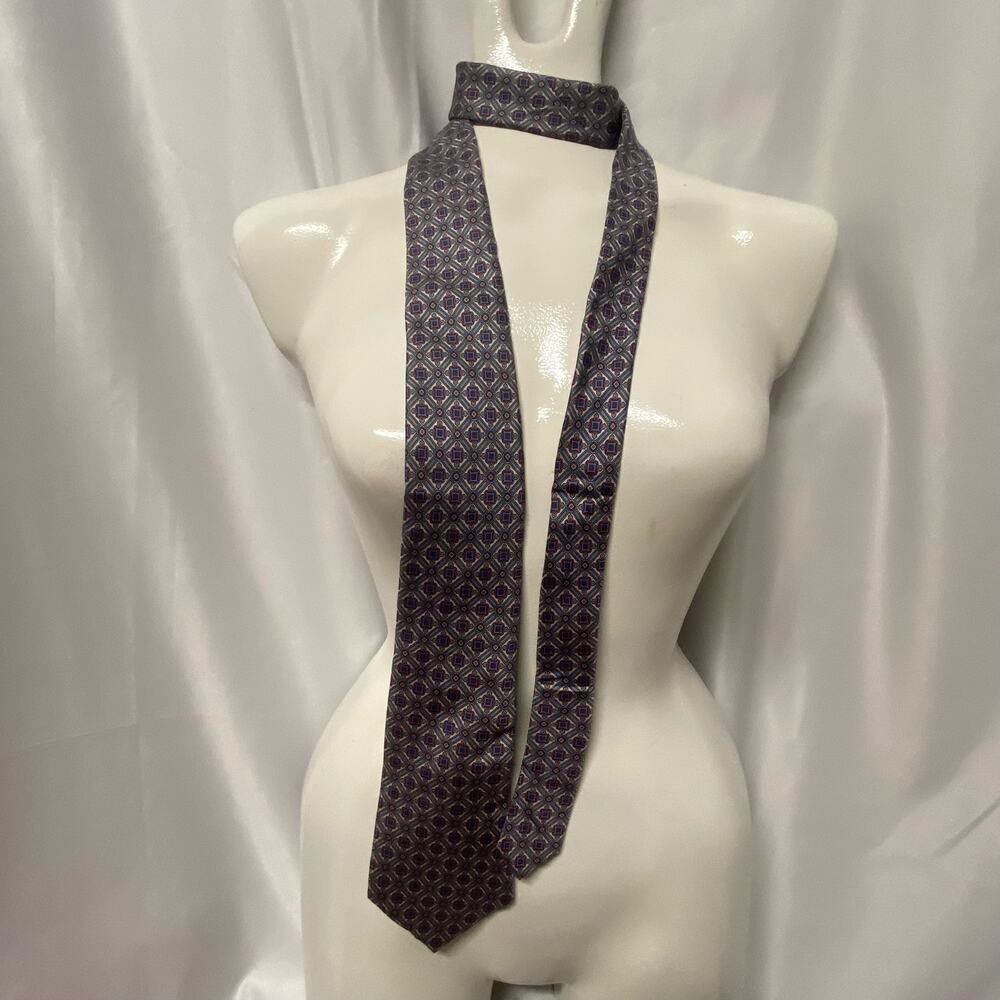 Allyn St George Tie 100% Silk American Classic Designer 57x3.25 Men's  EUC